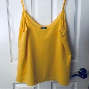 Sunny yellow camisole spaghetti strap blouse